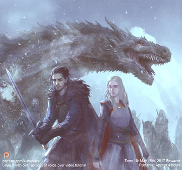 Daenerys and Jon by XiaTaptara