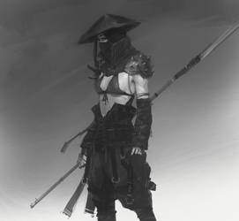 Alone with my spear sketch