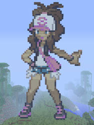 Female Player from Black and White in Minecraft