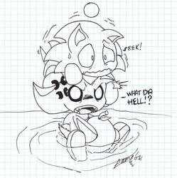 Sonic Chao Scared of Water LOL