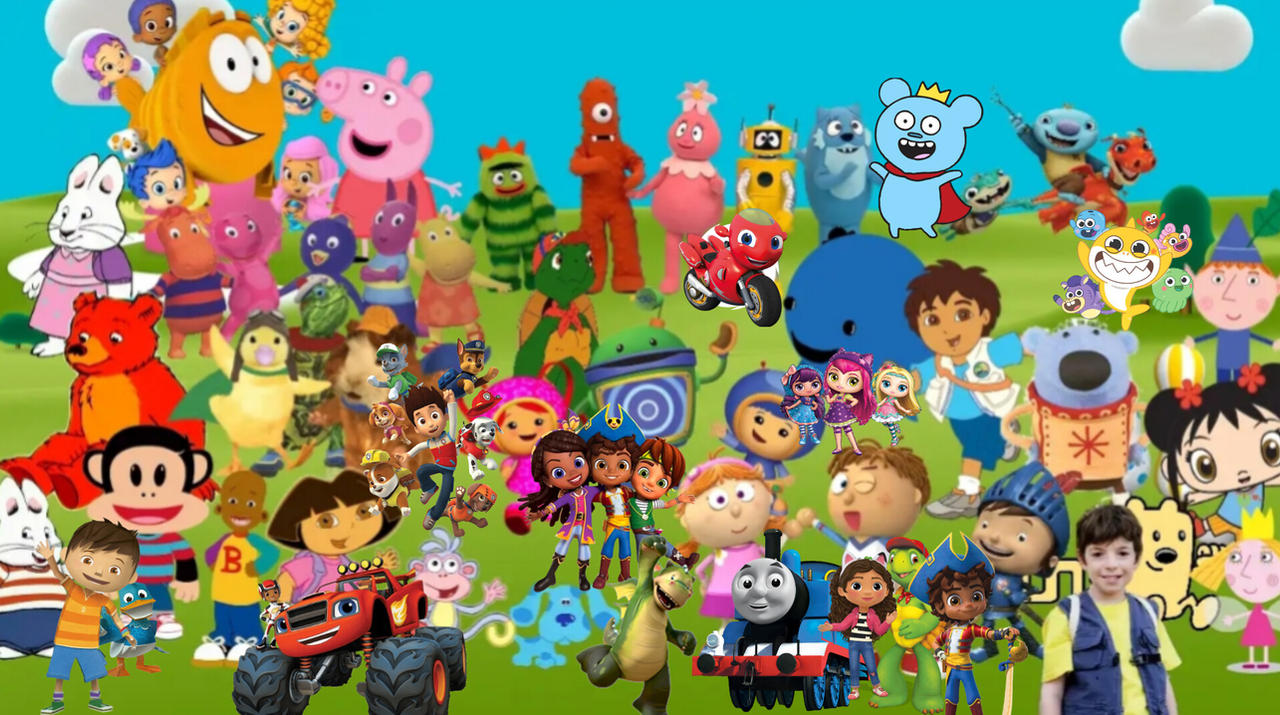 Nick jr characters on the day in 1996-preesnt by kerbinz on DeviantArt