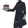 Ignis with a cake