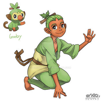 Grookey Gijinka