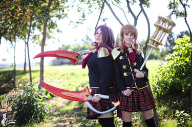 Rem and Cinque - Final Fantasy Type-0