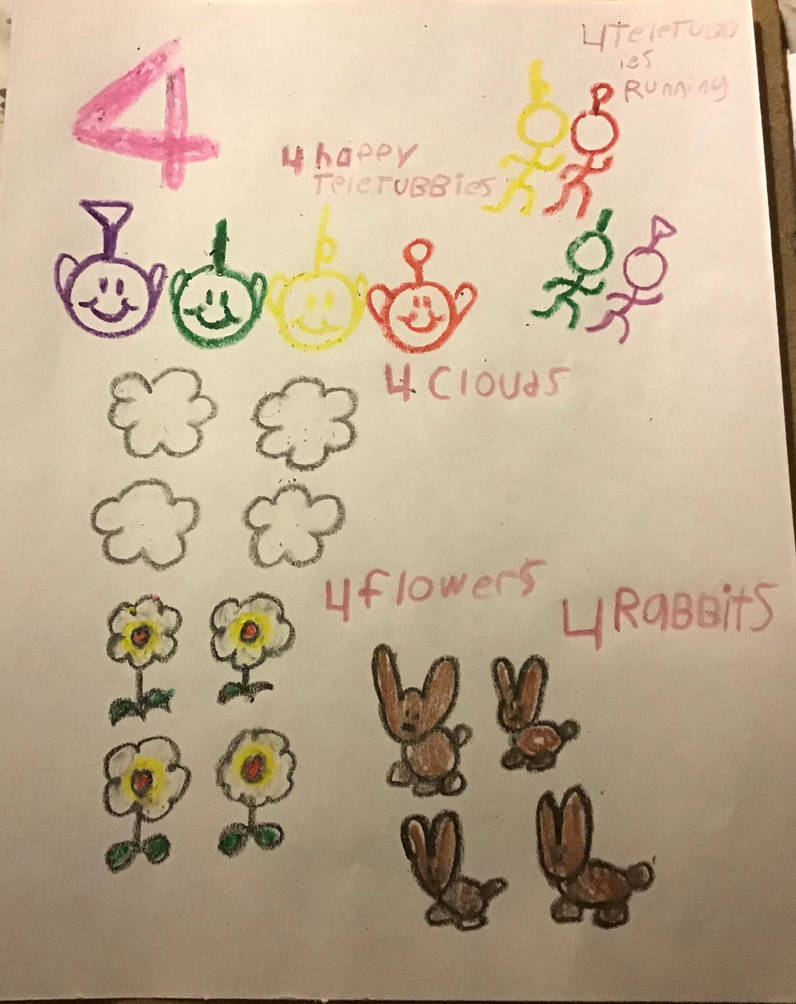 Numbers Roku Teletubbies Teletubbies Numbers 4 by Alexanderbex on DeviantArt