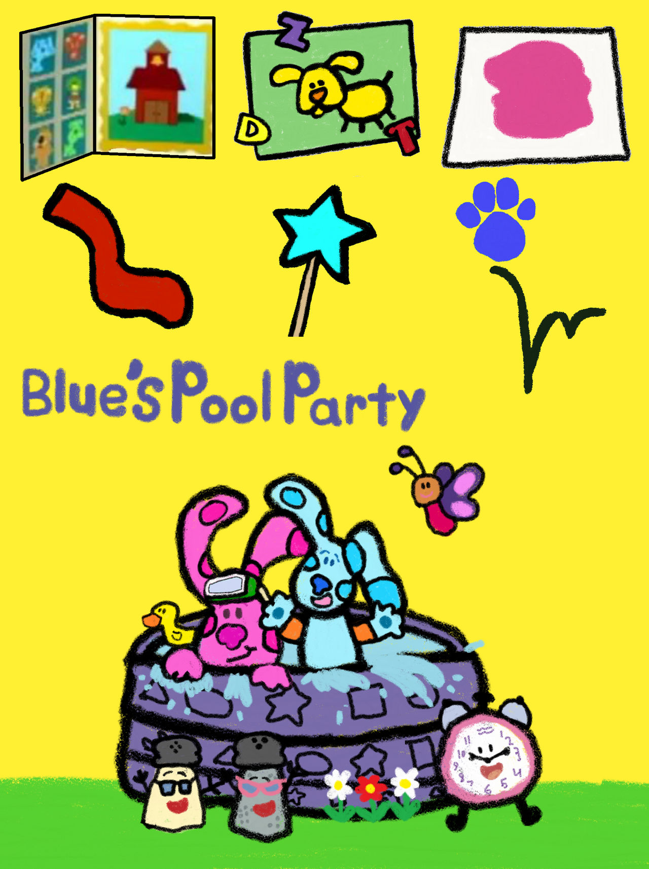 Blue's Pool Party VHS USA by Alexanderbex on DeviantArt