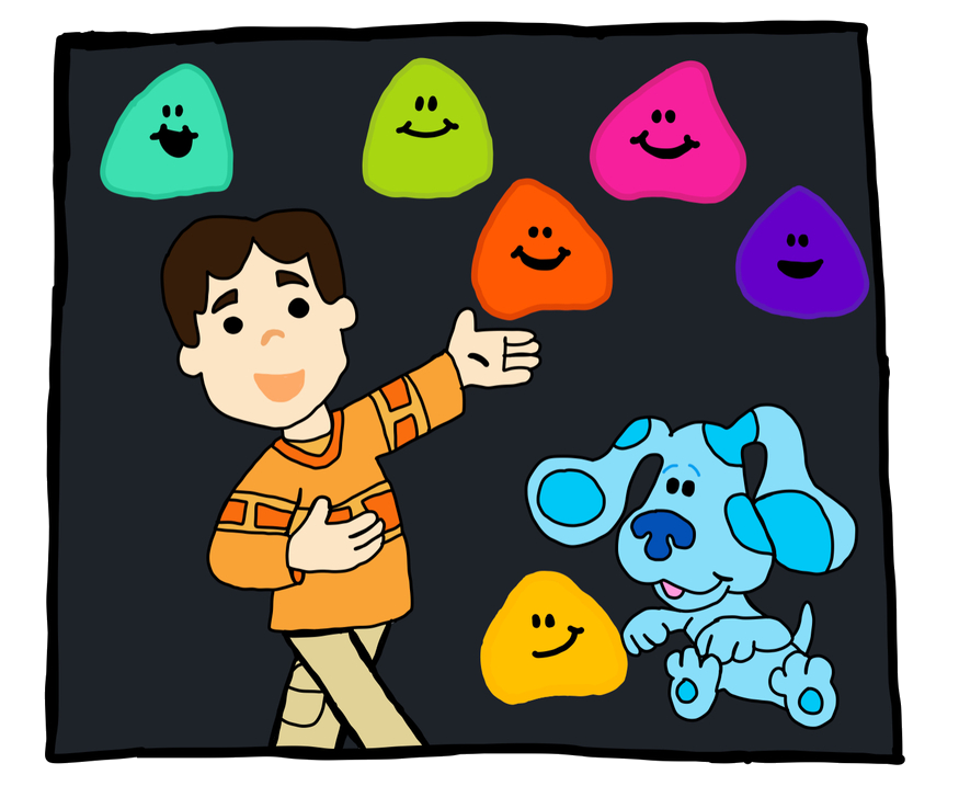 Blue's Colorful Friends Frame 10 by Alexanderbex on DeviantArt