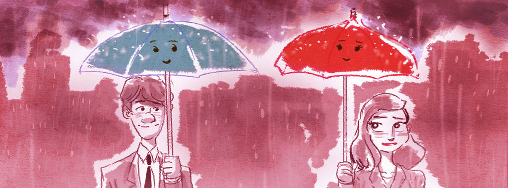 Paper Umbrella Man by tarunbanned
