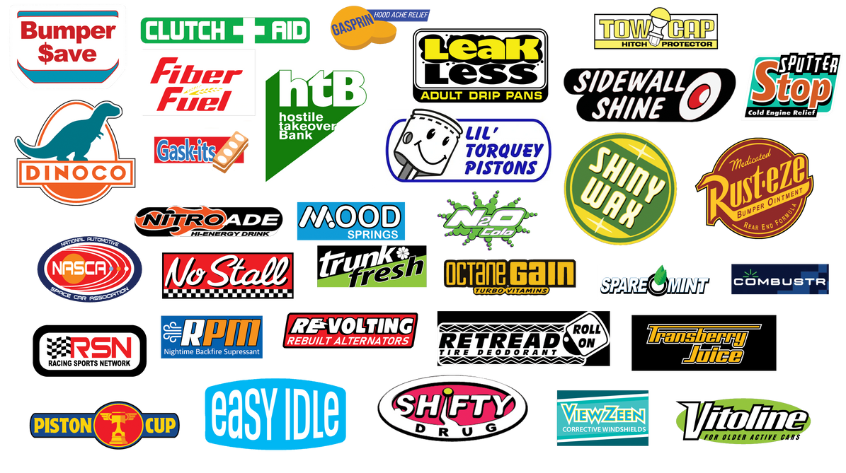 Disney Cars Sponsor Stickers by PanzerShafter on DeviantArt