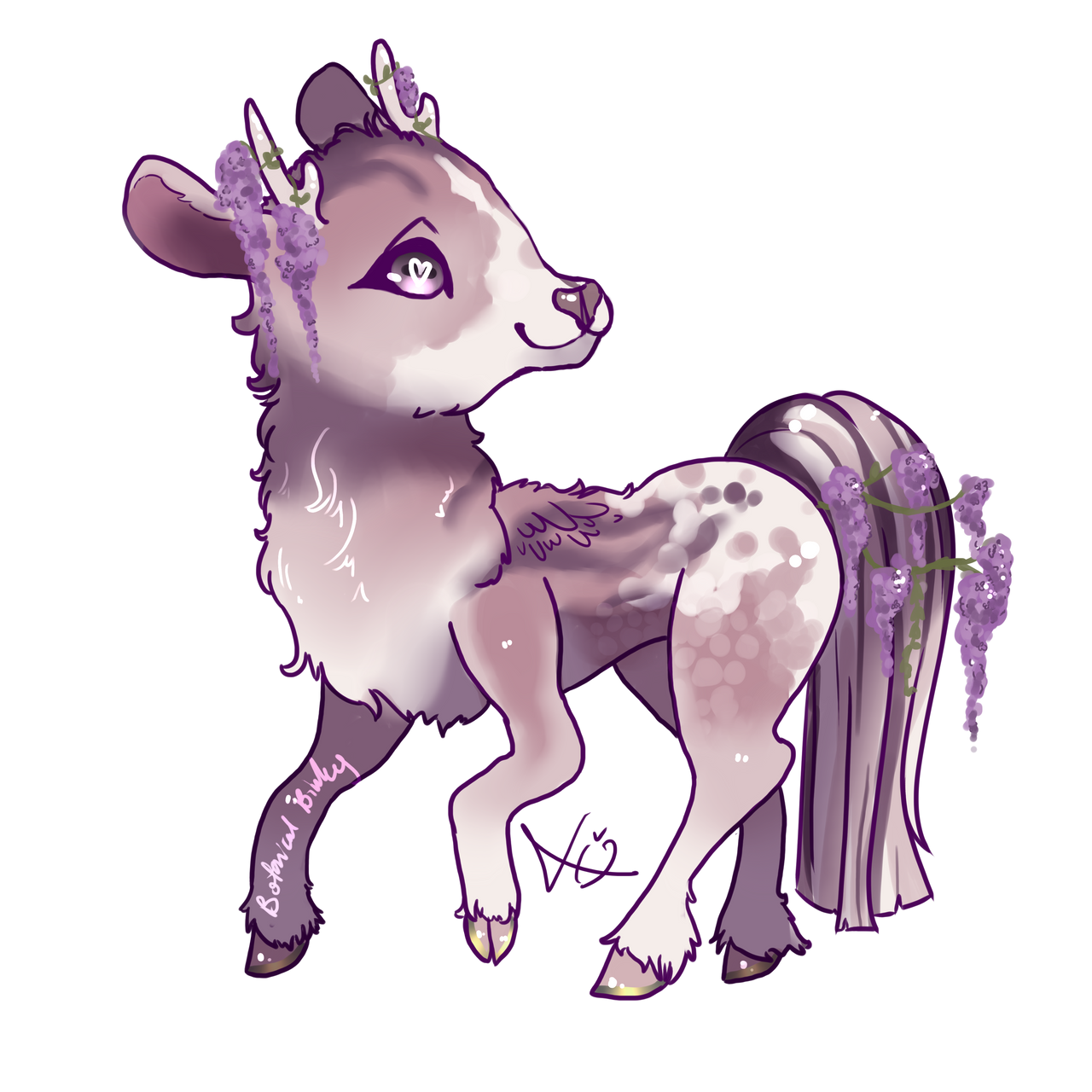 Commission For Oblivions Faunid OC -- Wisteria by BotanicalBinky on ...