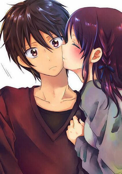 Kiss, love and anime girl anime by PlaynSton on DeviantArt