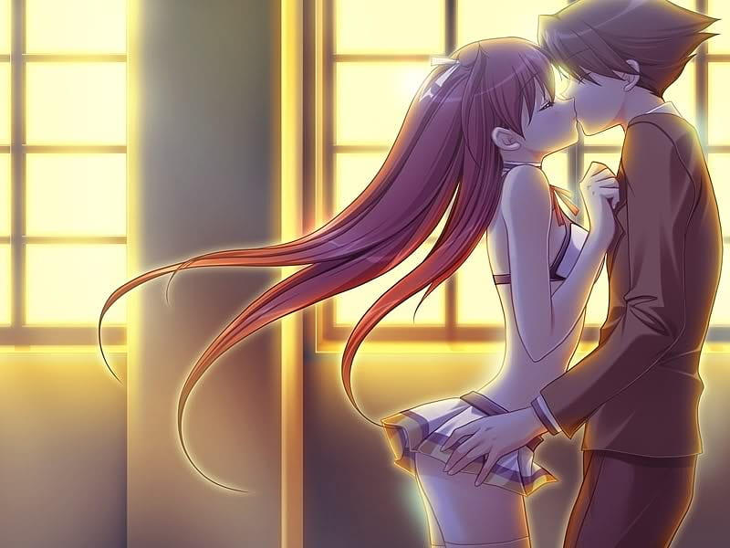 Anime, boy, girl, kiss, HD wallpaper by PlaynSton on DeviantArt