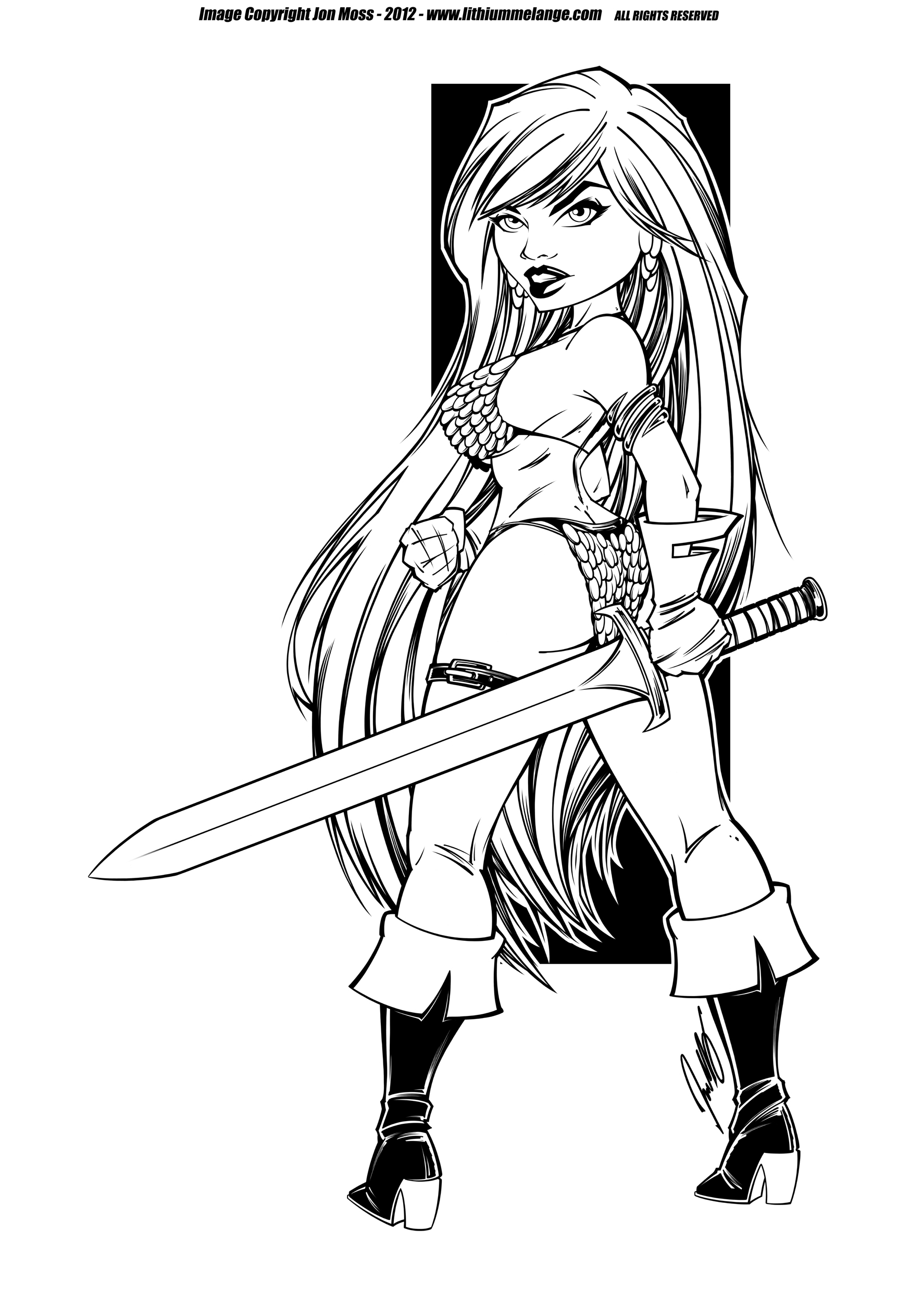 Red Sonja - Inks