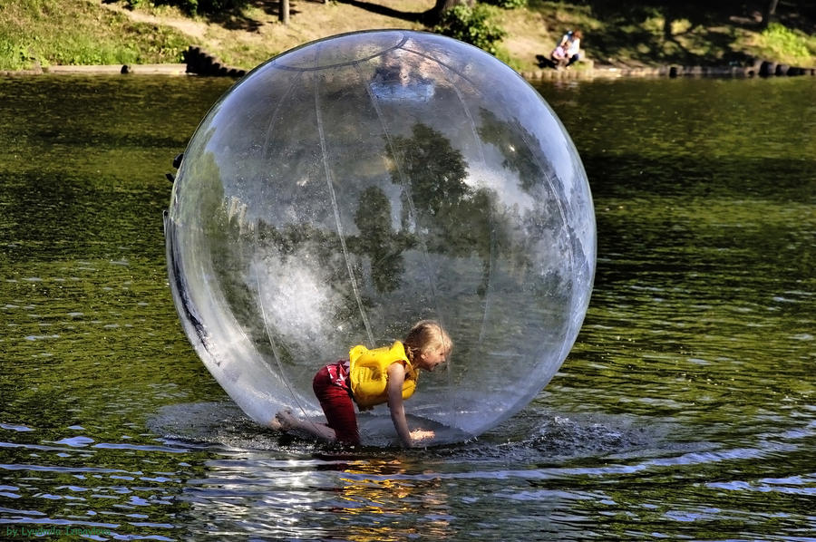 girl in a ball