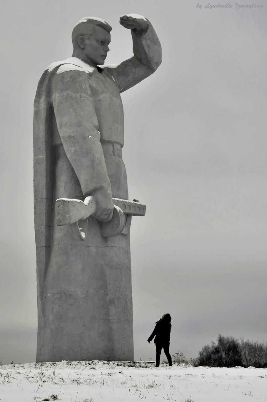 Fragment of memorial of Panfilovtsam