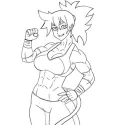 Roselle - Saiyan Workout Gear (Lineart)