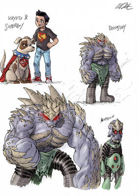 Doomsday Redesigns (+ Krypto and Superboy)