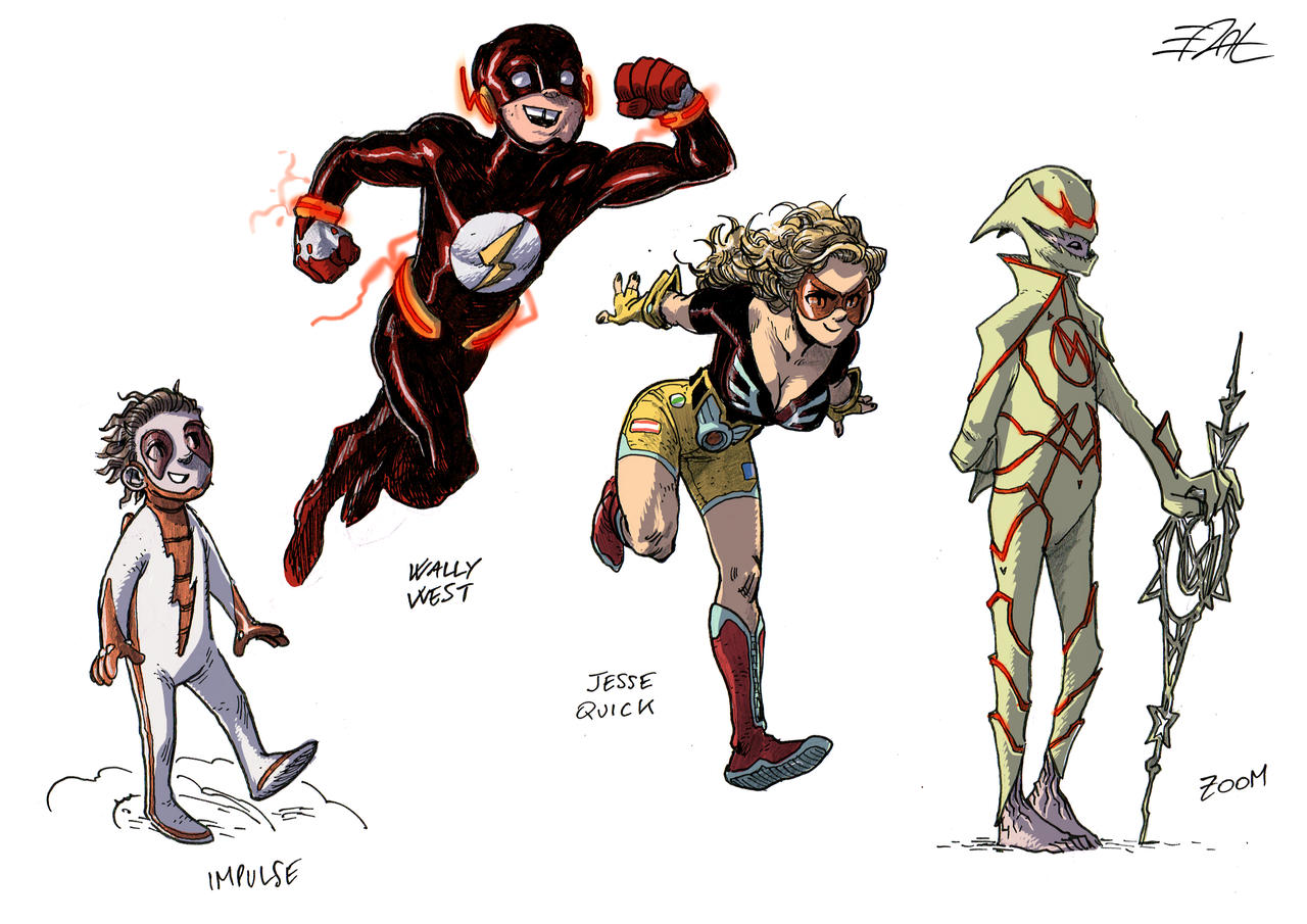 Flash Characters Redesigns 2 by EddyNat on DeviantArt