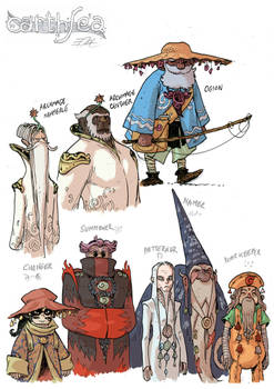 EARTHSEA Character design - various 2