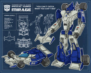 Blueprint Mirage Henkei Classic Specialist Autobot
