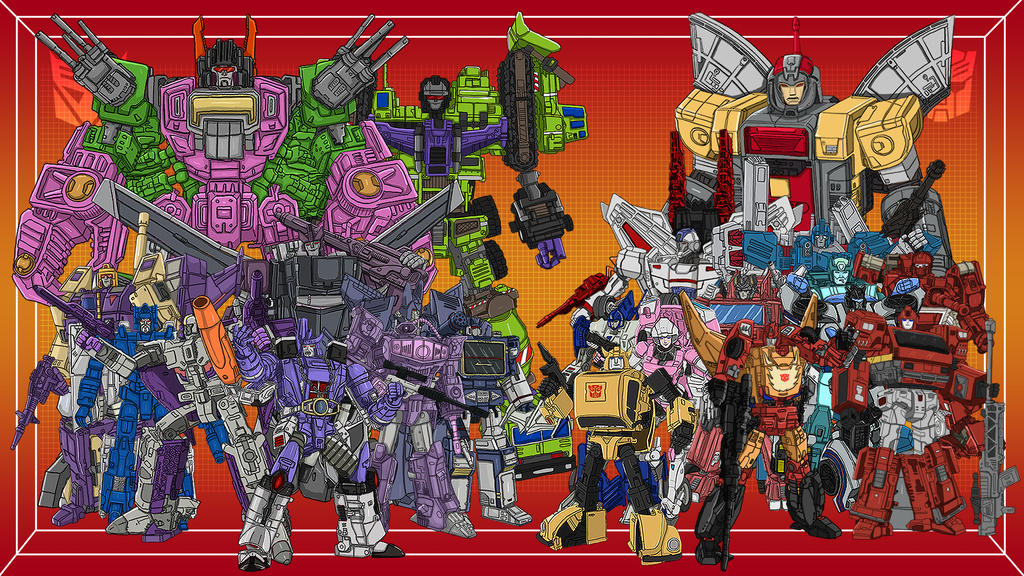 My TF Vectors Montage Rosters updated by archaznable30 on DeviantArt