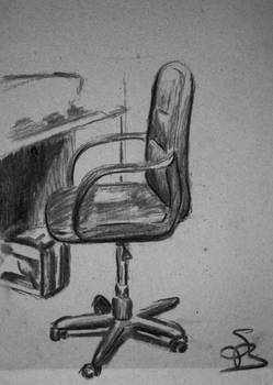 Chair in charcoal