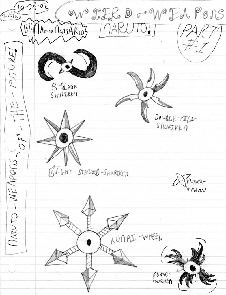 My Wierd Naruto weapons Part1 by SandsofLanayru on DeviantArt
