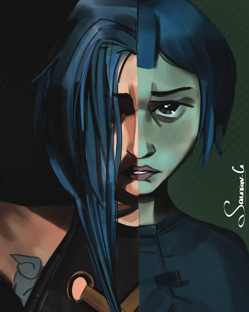 Powder x Jinx | Arcane | Fanart by iSauravG on DeviantArt