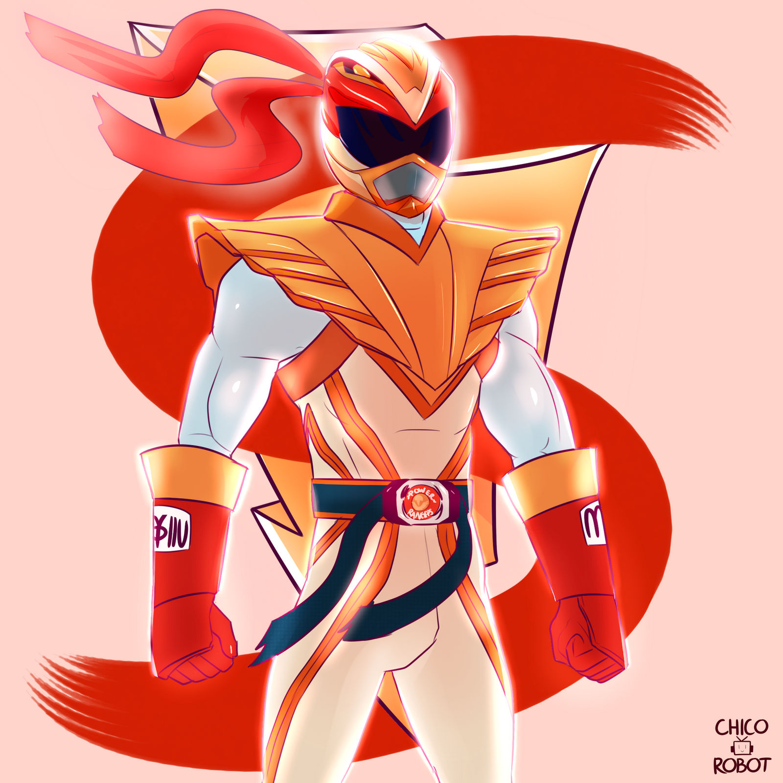 Hawk Ranger Cartoon Crimson Hawk Ranger by chico-robot on DeviantArt
