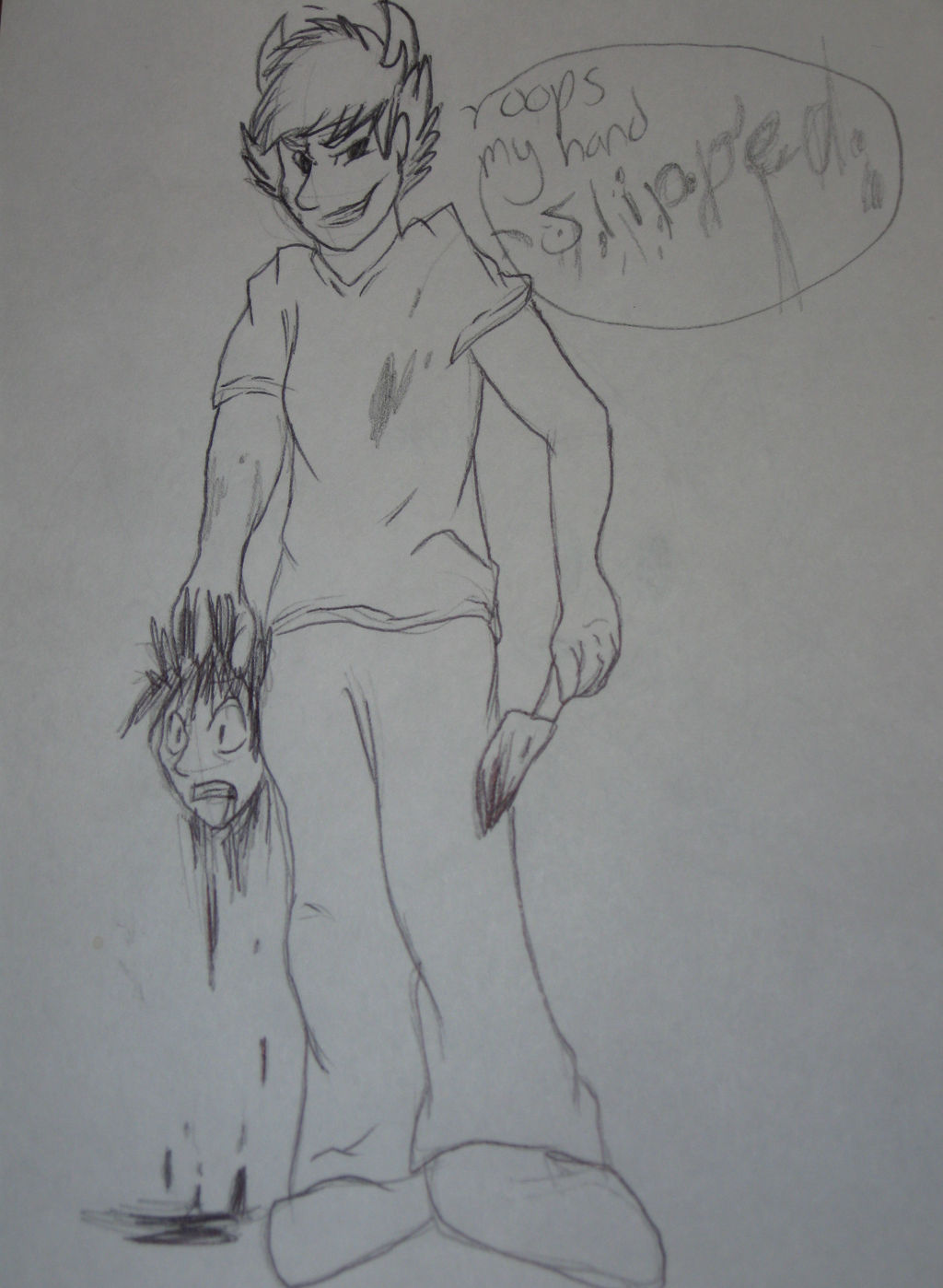 ''Oops My Hand Slipped'' by PyroWolfMavi on DeviantArt