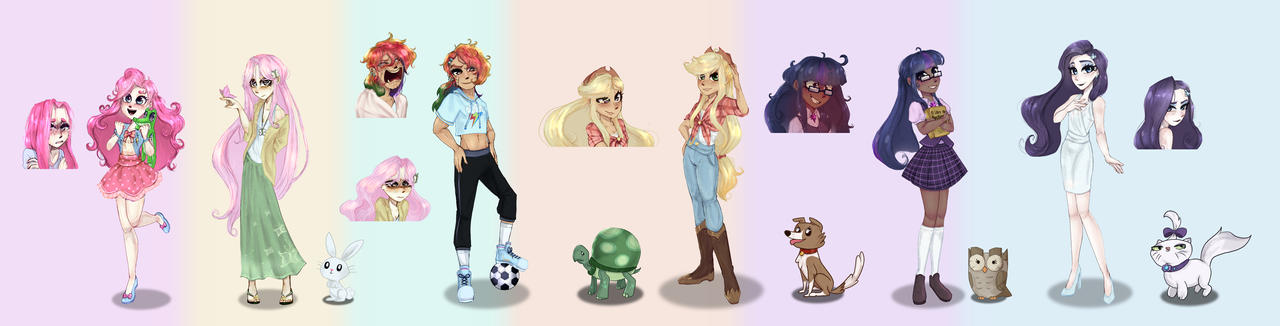 Mlp Human version by Peitalaguaranga on DeviantArt