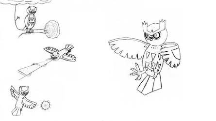 Swoop the Noctowl-lineart