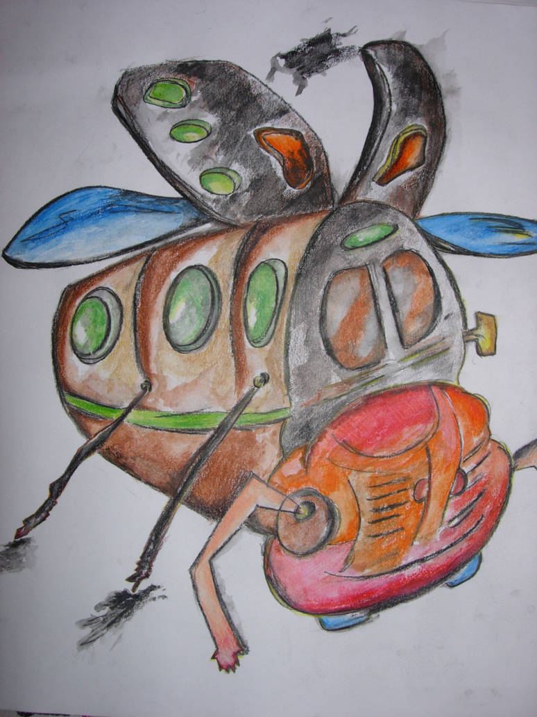 Insect school bus by dotdorc on DeviantArt