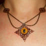 Amber Eye Necklace