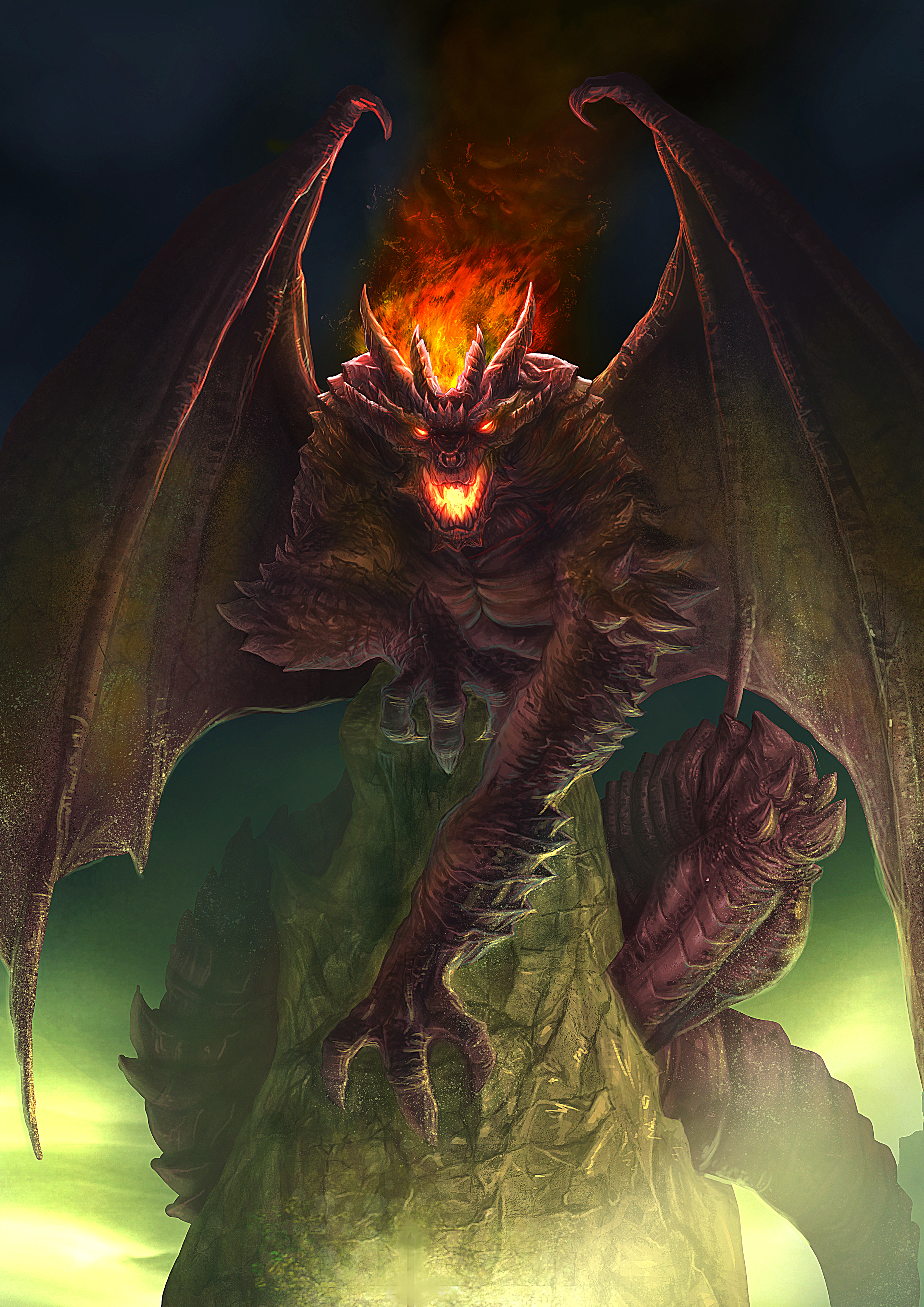 Outcast Odyssey - Dragon - Demon Dragon by allengeneta on DeviantArt