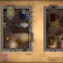 RPG Map - The Sleepy Dwarf Inn