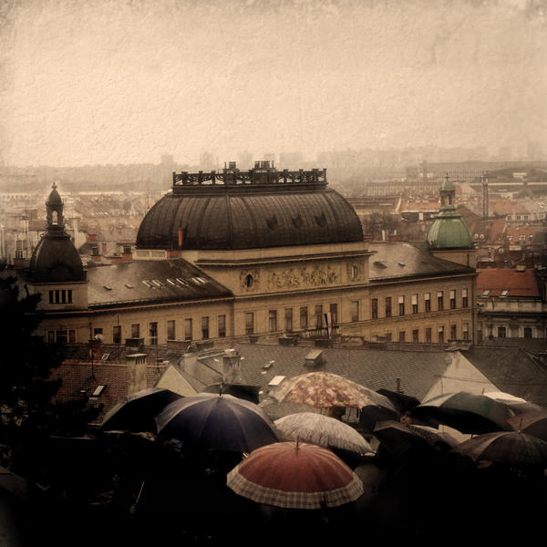 Zagreb in the rain..