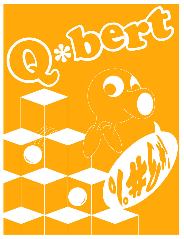 Arcade Rebirth Posters- Q-Bert