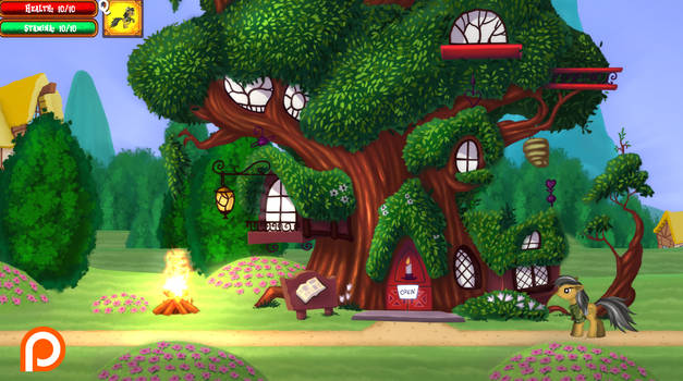 Tree Library inside Daring Do the game