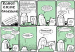 Robot Crime Comic Strip