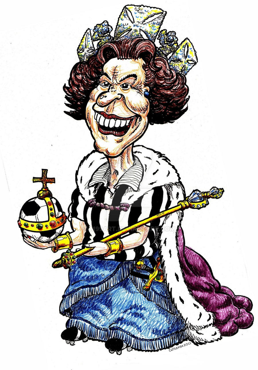 Cartoon of Queen Elizabeth by m99art on DeviantArt