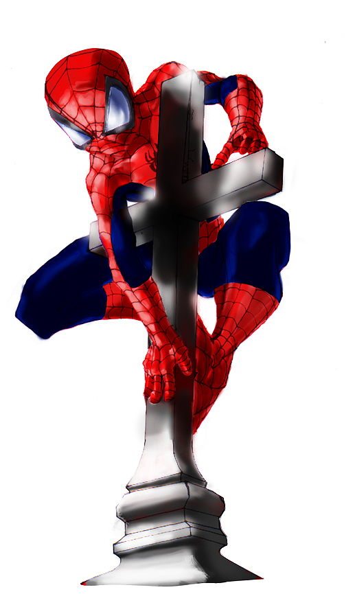 Spidey on cross 2nd try