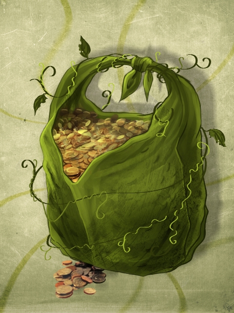 comm: elvish coins bag