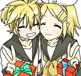 Rin and Len birthday presents