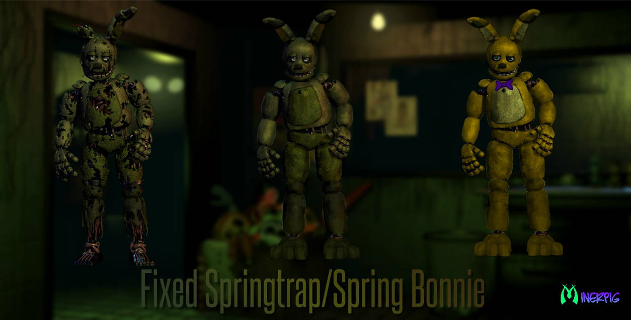 Fixed Springtrap/Spring Bonnie by minerpig on DeviantArt