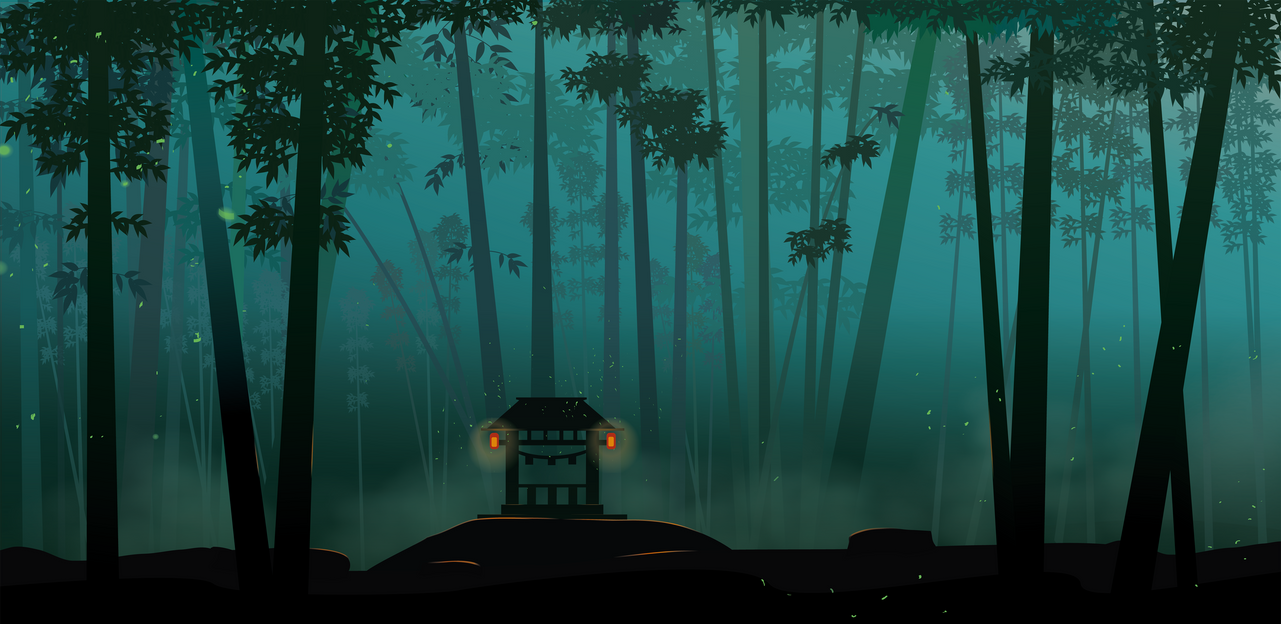 Shrine in the forest by Darfinus on DeviantArt
