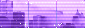 Sad City // Purple city divider by StarryWave