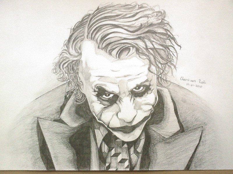 Joker Drawing 14-01-2010 by ChristiaanR1990 on DeviantArt