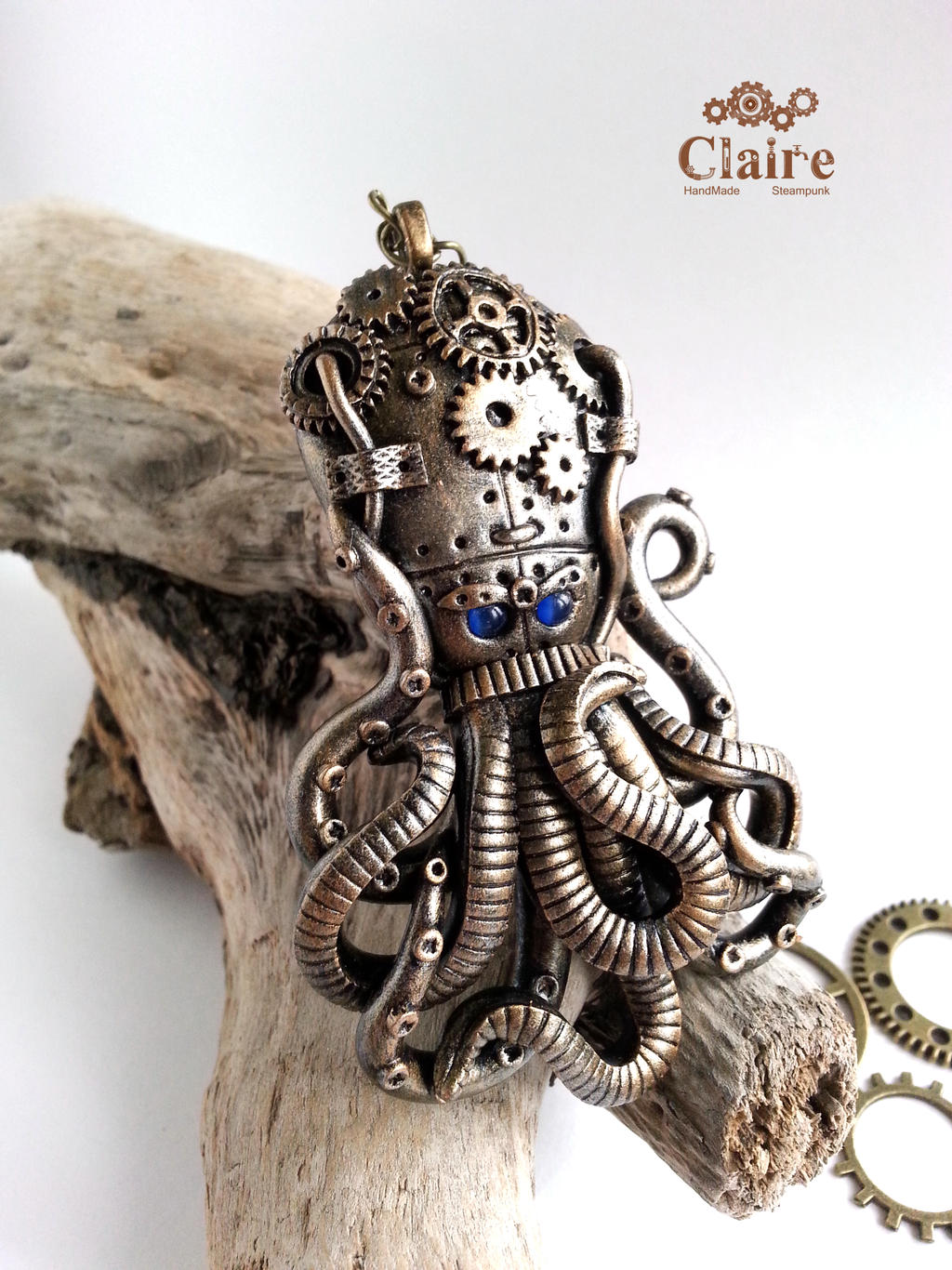 Steampunk Octopus Pendant