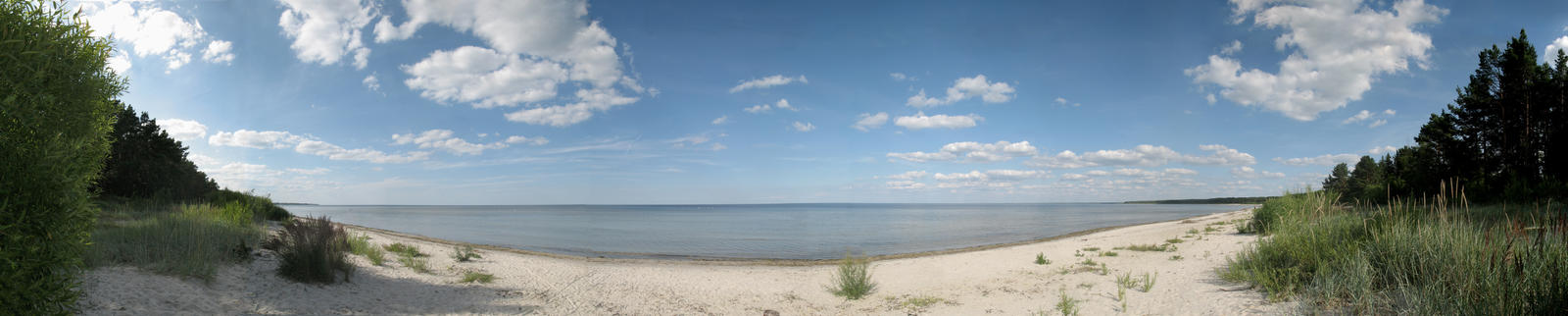 Beach Panorama Stock